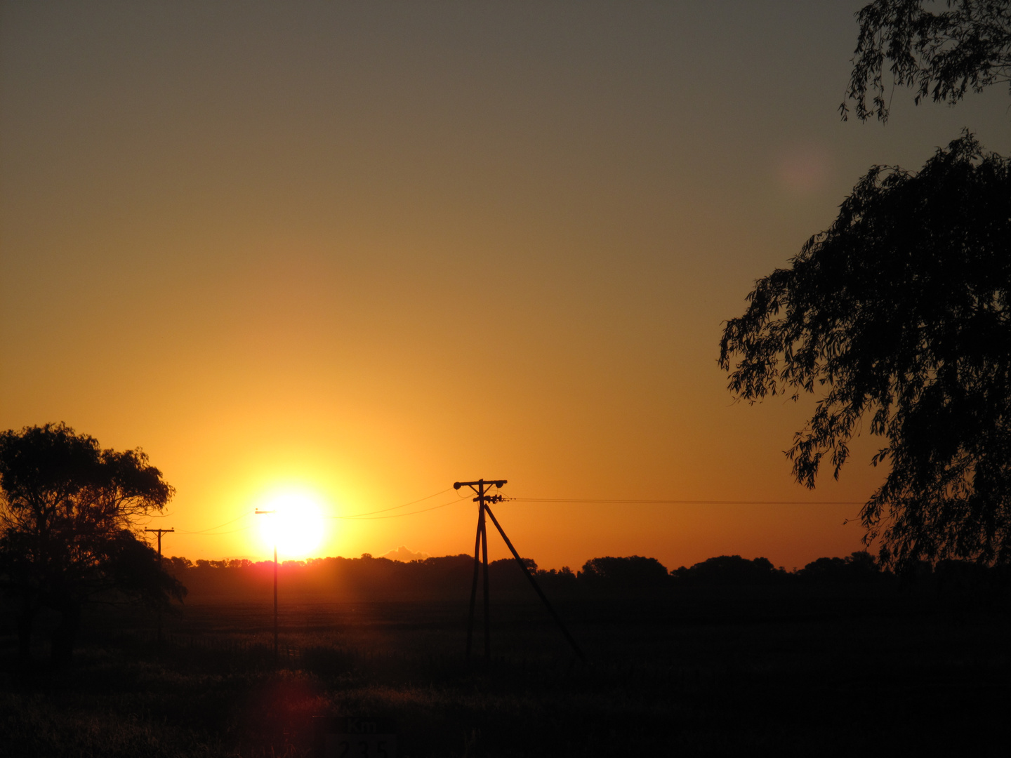 Atardecer en el campo