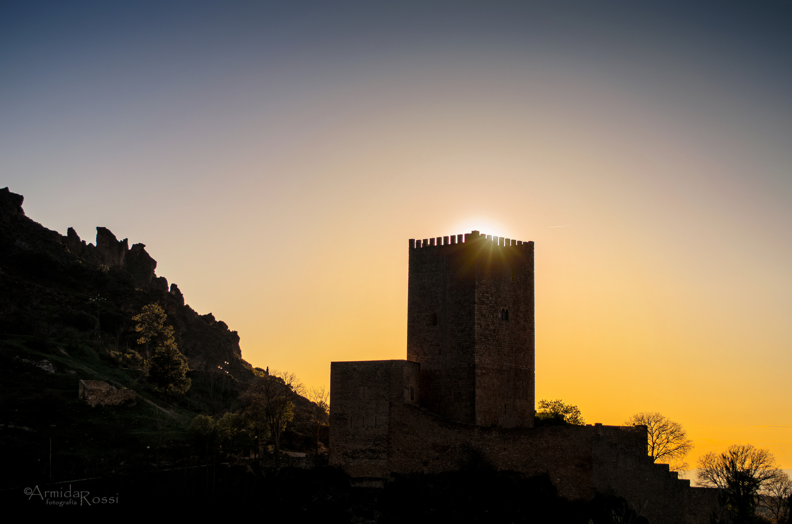 Atardecer en el castillo