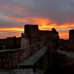 Atardecer en el Castillo de Gormaz, Soria.