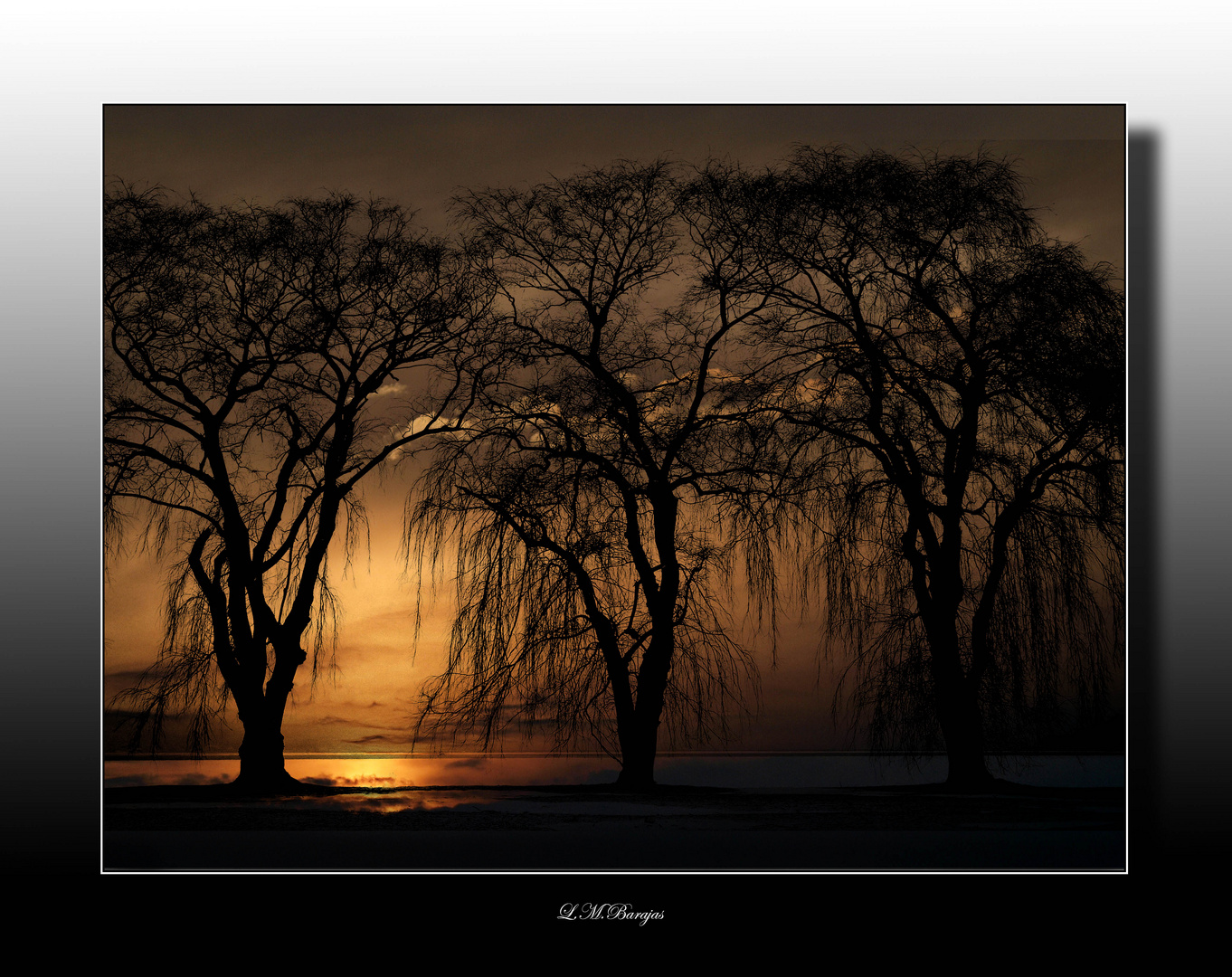 Atardecer en el lago