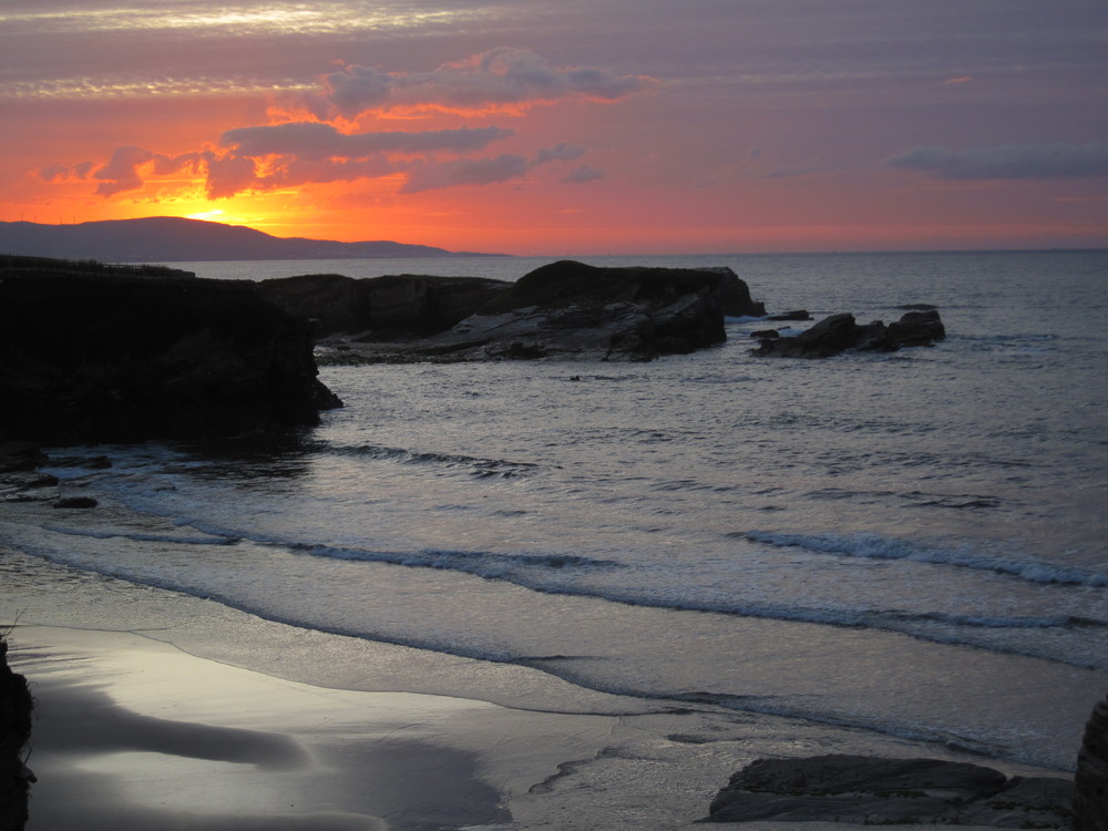 Atardecer en el mar