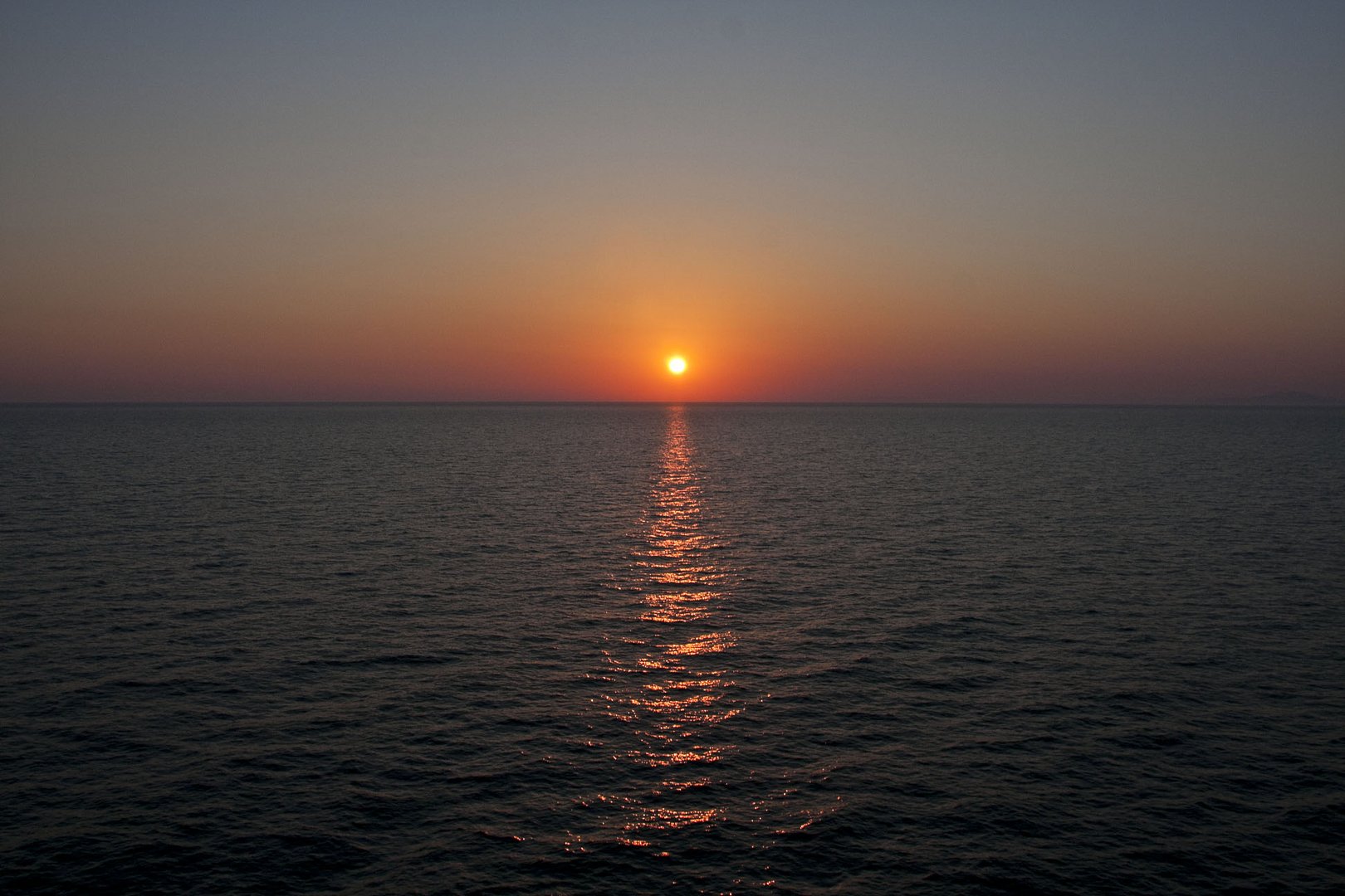 atardecer en el mar