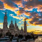 atardecer en el Pilar, Zaragoza