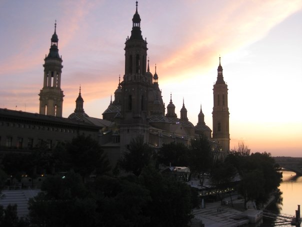 Atardecer en el Pilar ( Zaragoza )