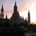 Atardecer en el Pilar ( Zaragoza )