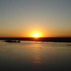 Atardecer en el Puente Remanso (Río Paraguay).