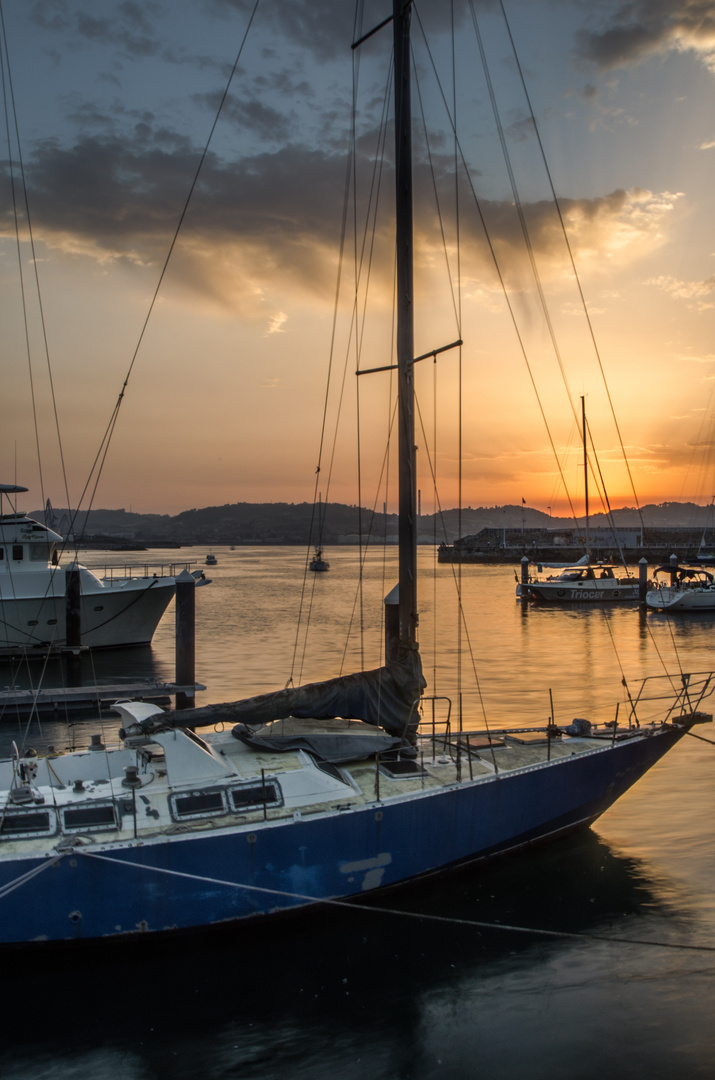 Atardecer en el puerto