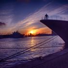 ATARDECER EN EL PUERTO DE TARRAGONA, 