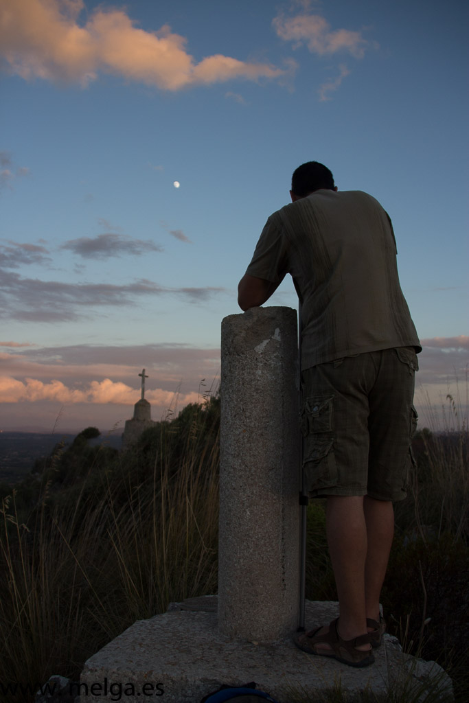 Atardecer en el puig de santa Magdalena