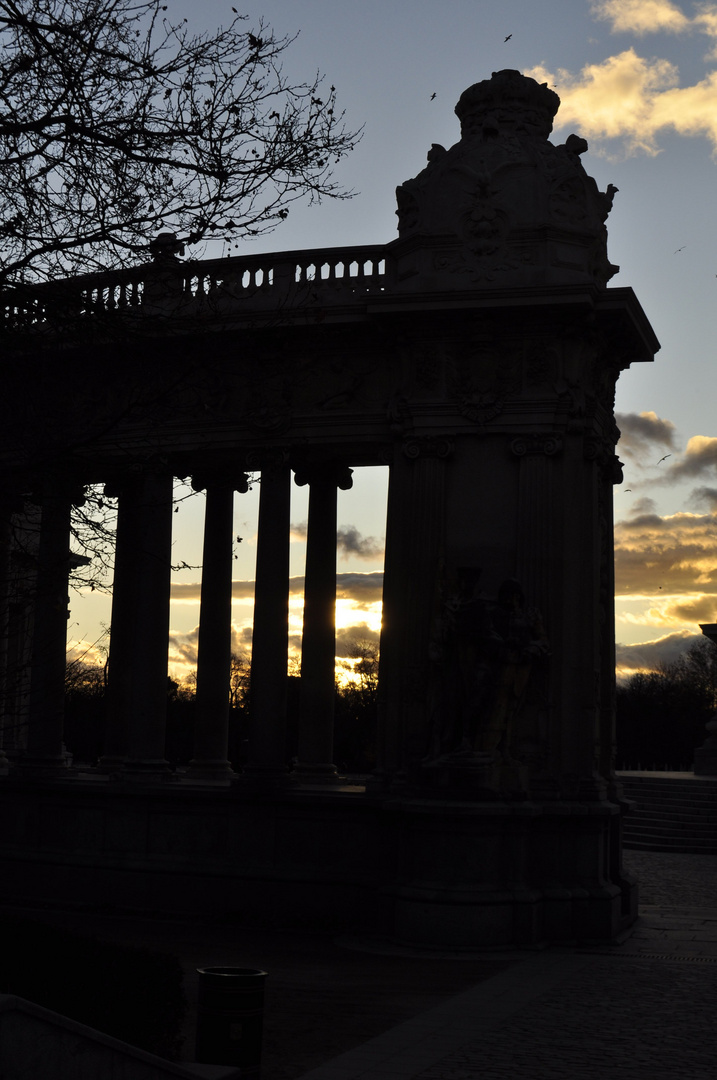 atardecer en el Retiro