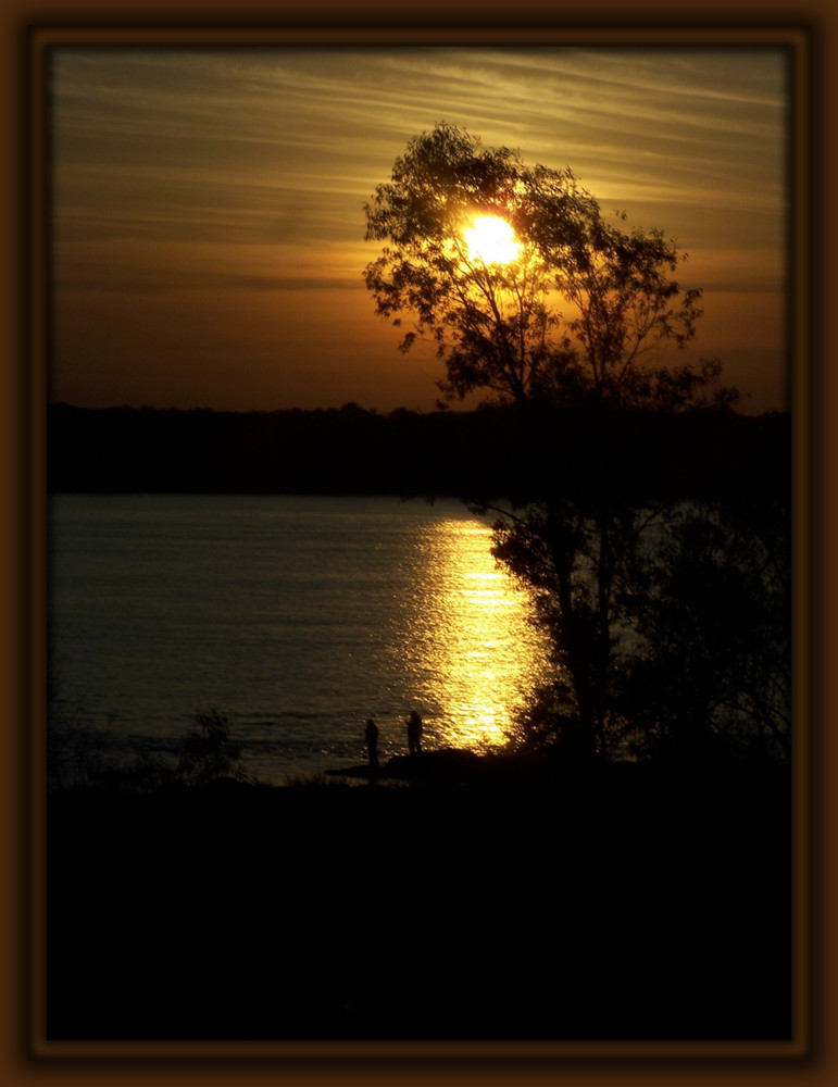 atardecer en el Rio Uruguay