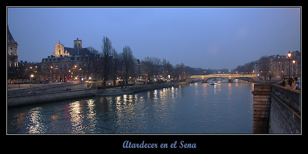 Atardecer en el Sena