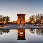 Atardecer en el Templo de Debod, Madrid