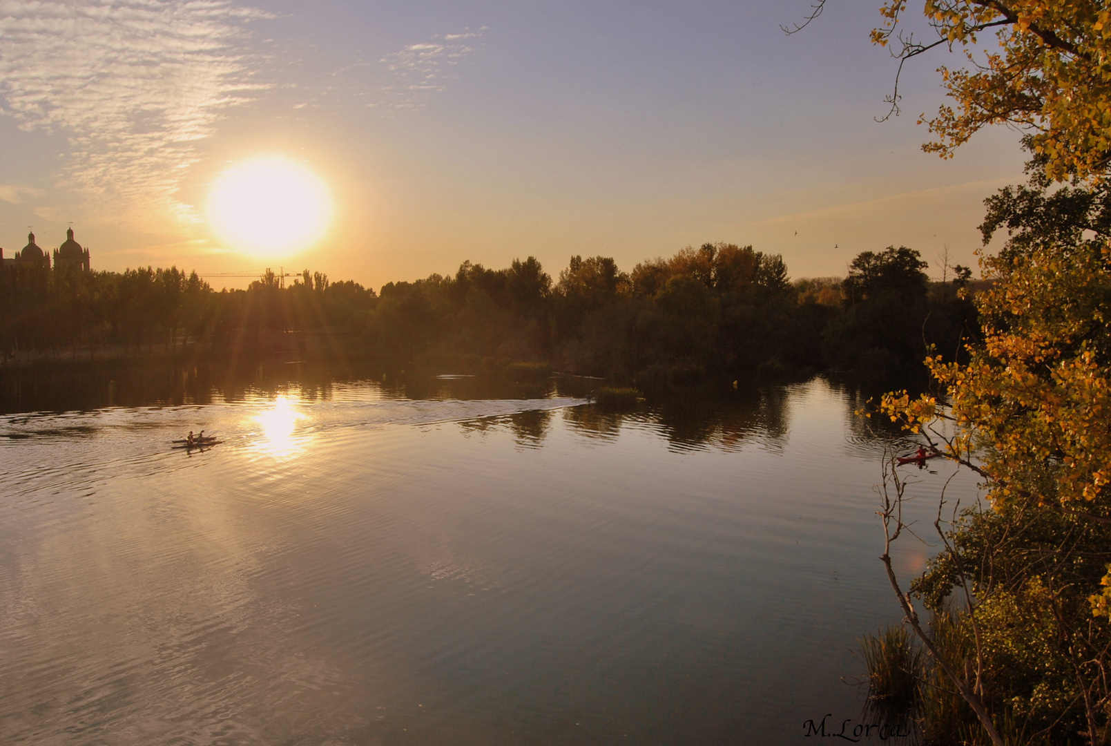 atardecer en el tormes ( Salamanca