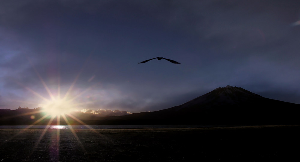 Atardecer en el Volcan