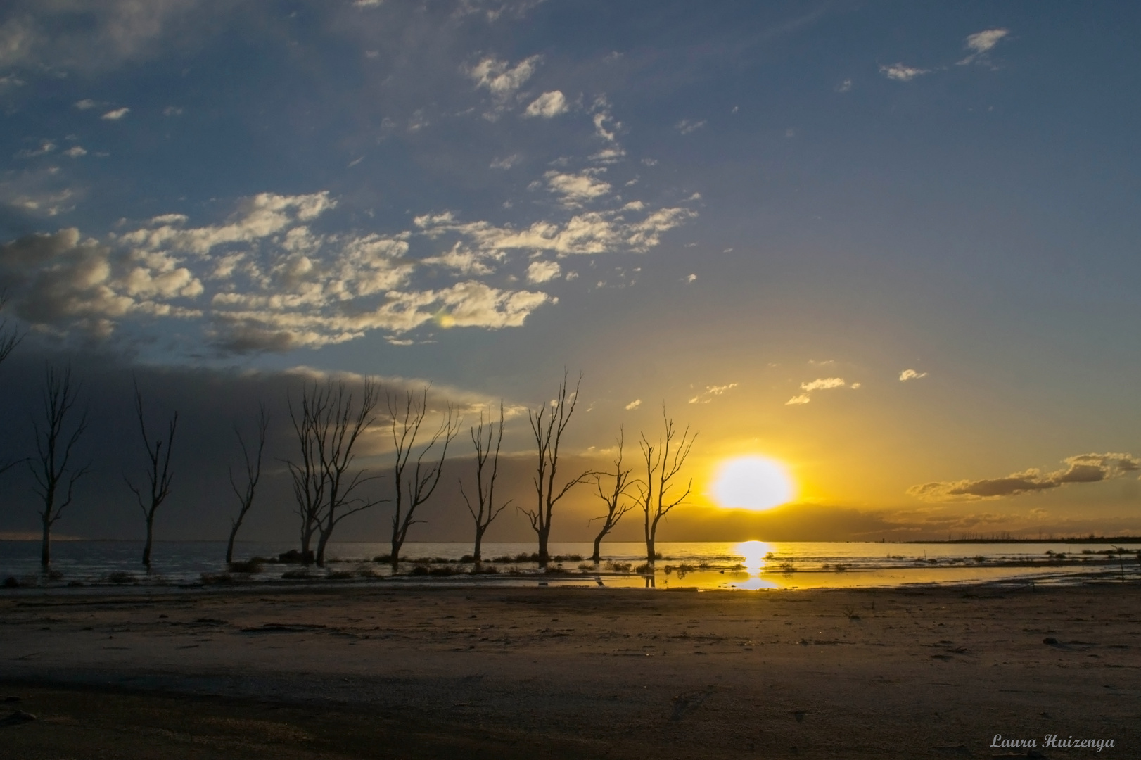 Atardecer en Epecuén