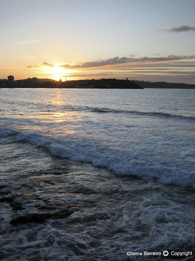 ATARDECER EN GIJÓN