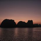 atardecer en Halong Bay