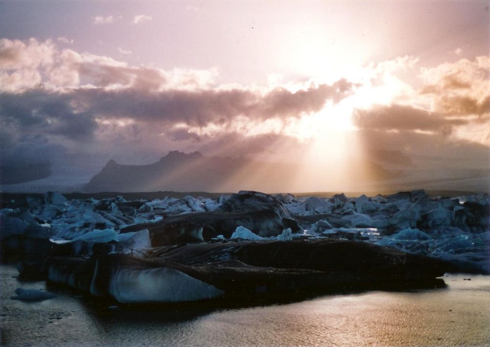 Atardecer en Jökulsárlón (Agosto 2005)