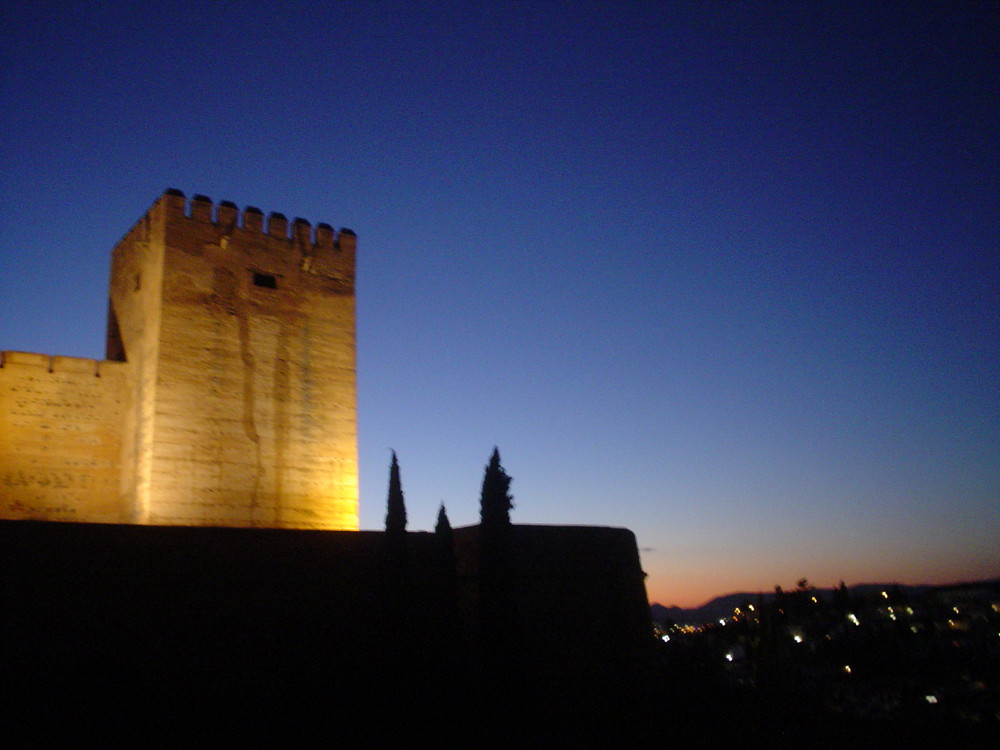 atardecer en la alhambra