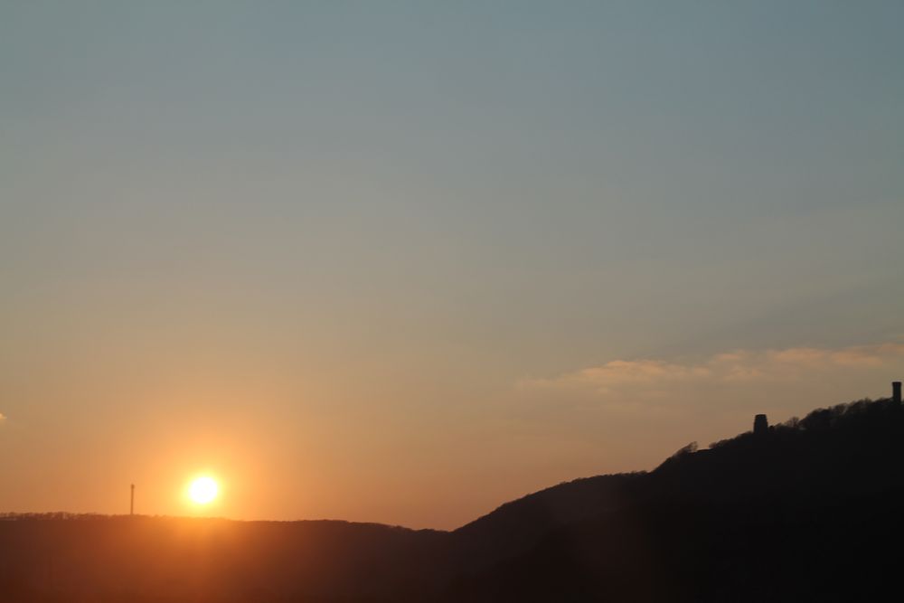 Atardecer en la autopista