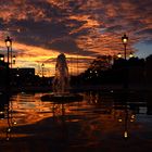 ATARDECER EN LA AVDA. DIAGONAL DE BCN. 