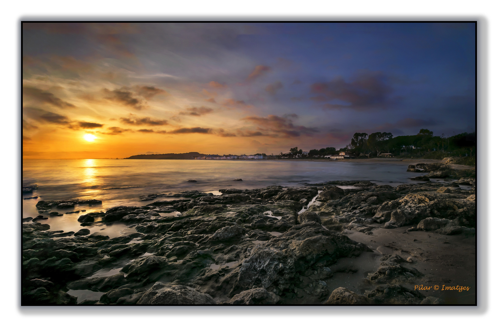 Atardecer en la casa del mar