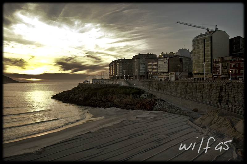 Atardecer en La Coruña