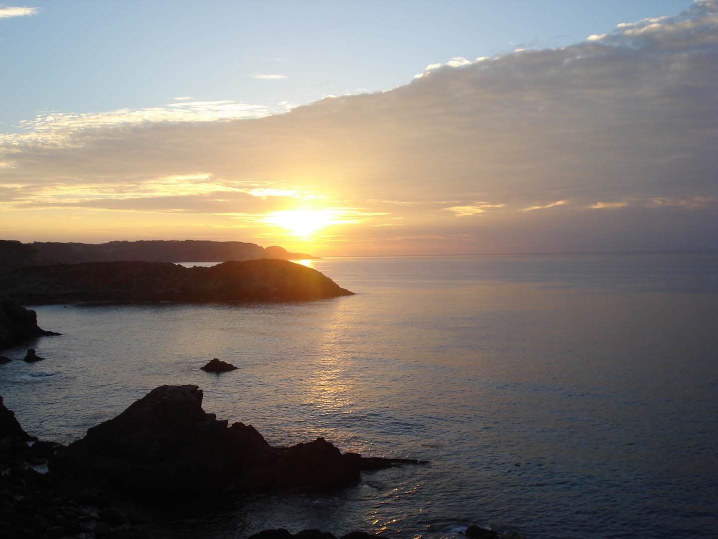 Atardecer en la costa