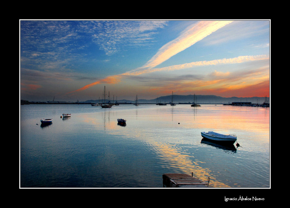 Atardecer en la dársena