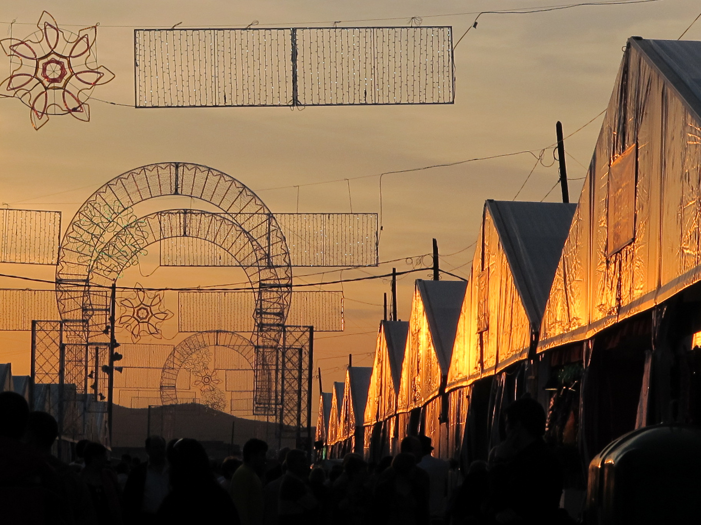 Atardecer en la feria