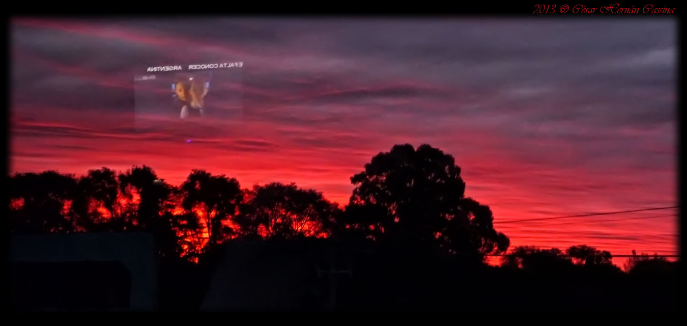 Atardecer en la llanura