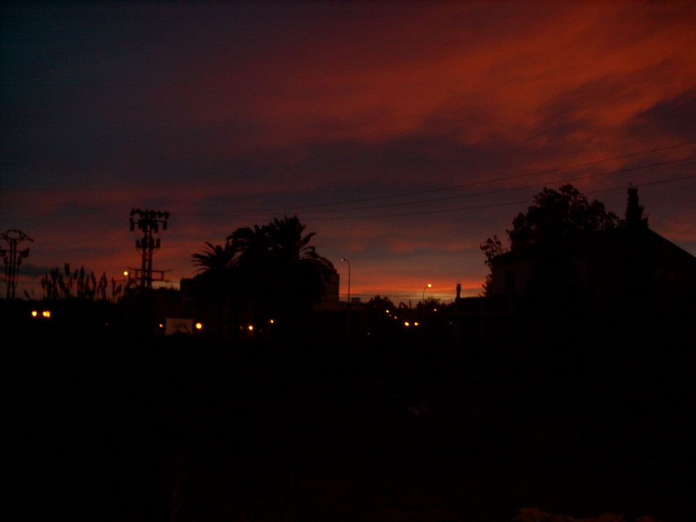 Atardecer en la Malvarrosa