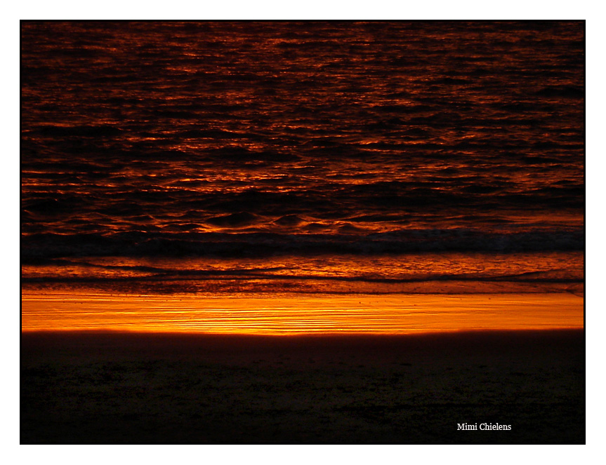 Atardecer en la orilla