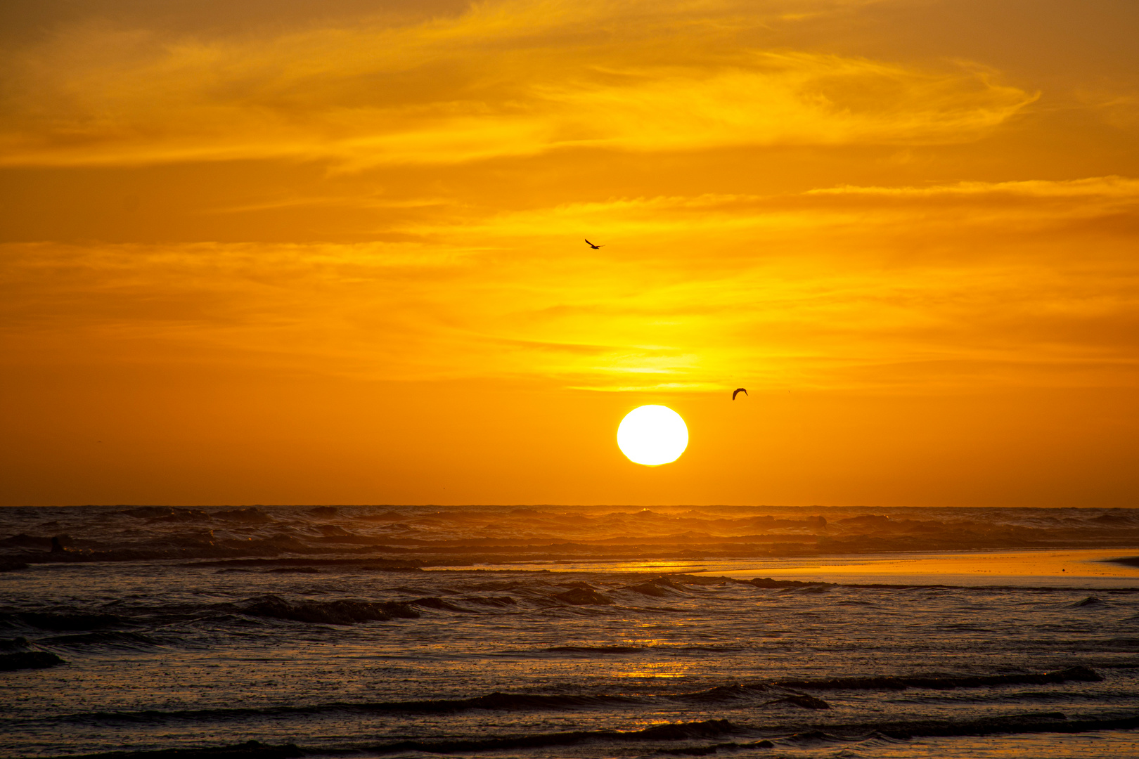 Atardecer en la playa