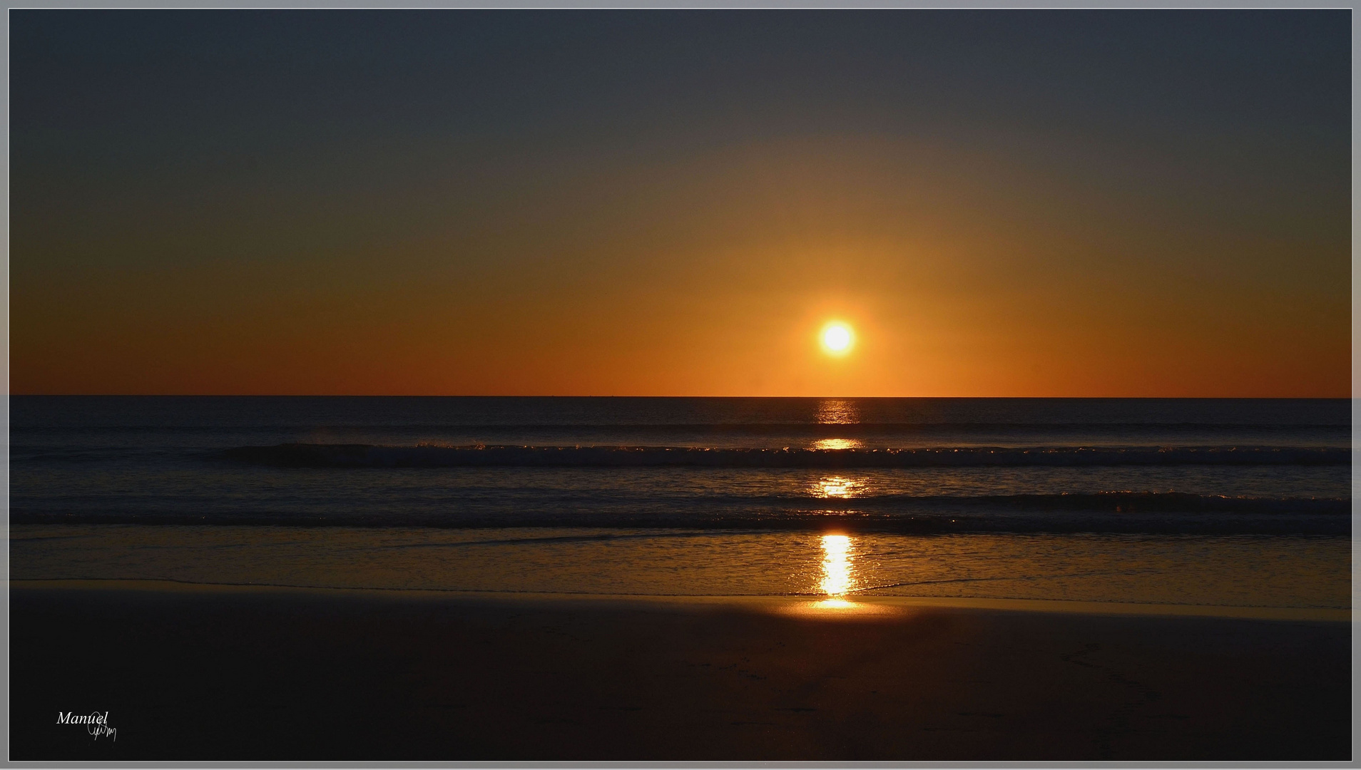 Atardecer en la playa