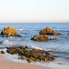 Atardecer en la playa de Albufeira