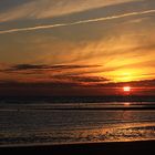 Atardecer en la playa de la Bota, Huelva