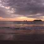 Atardecer en la playa de Manuel Antonio, Costa Rica