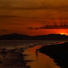 Atardecer en la Playa de Puntarenas Costa Rica