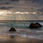 ATARDECER EN LA PLAYA DEL MERON. S. VICENTE DE LA BARQUERA.