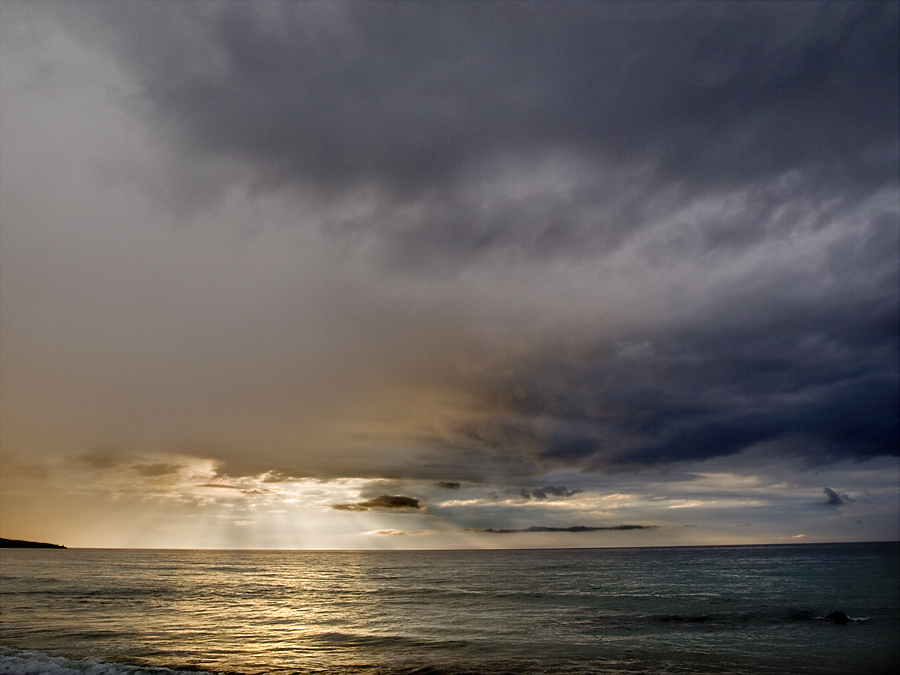 ATARDECER EN LA PLAYA DEL MERON. S. VICENTE DE LA BARQUERA. II