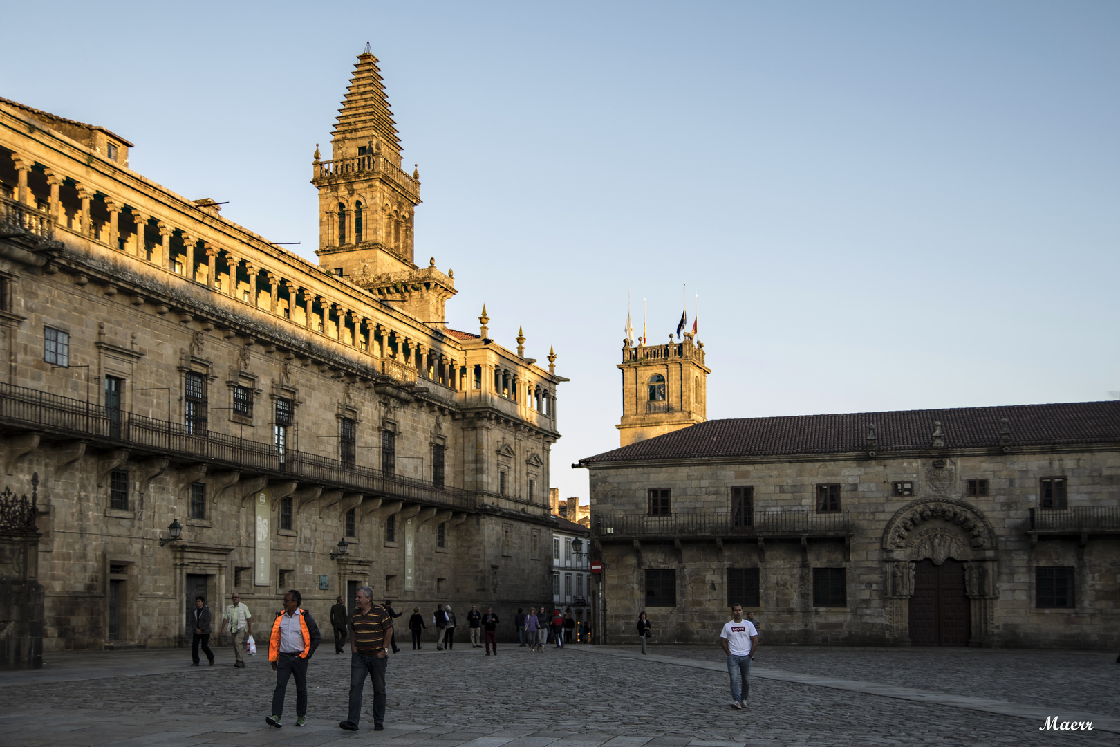 Atardecer en La Plaza del Obradoiro