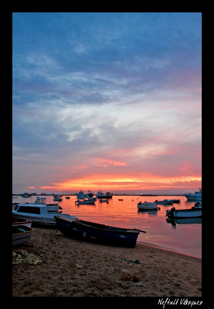 Atardecer en la ría (2) serie