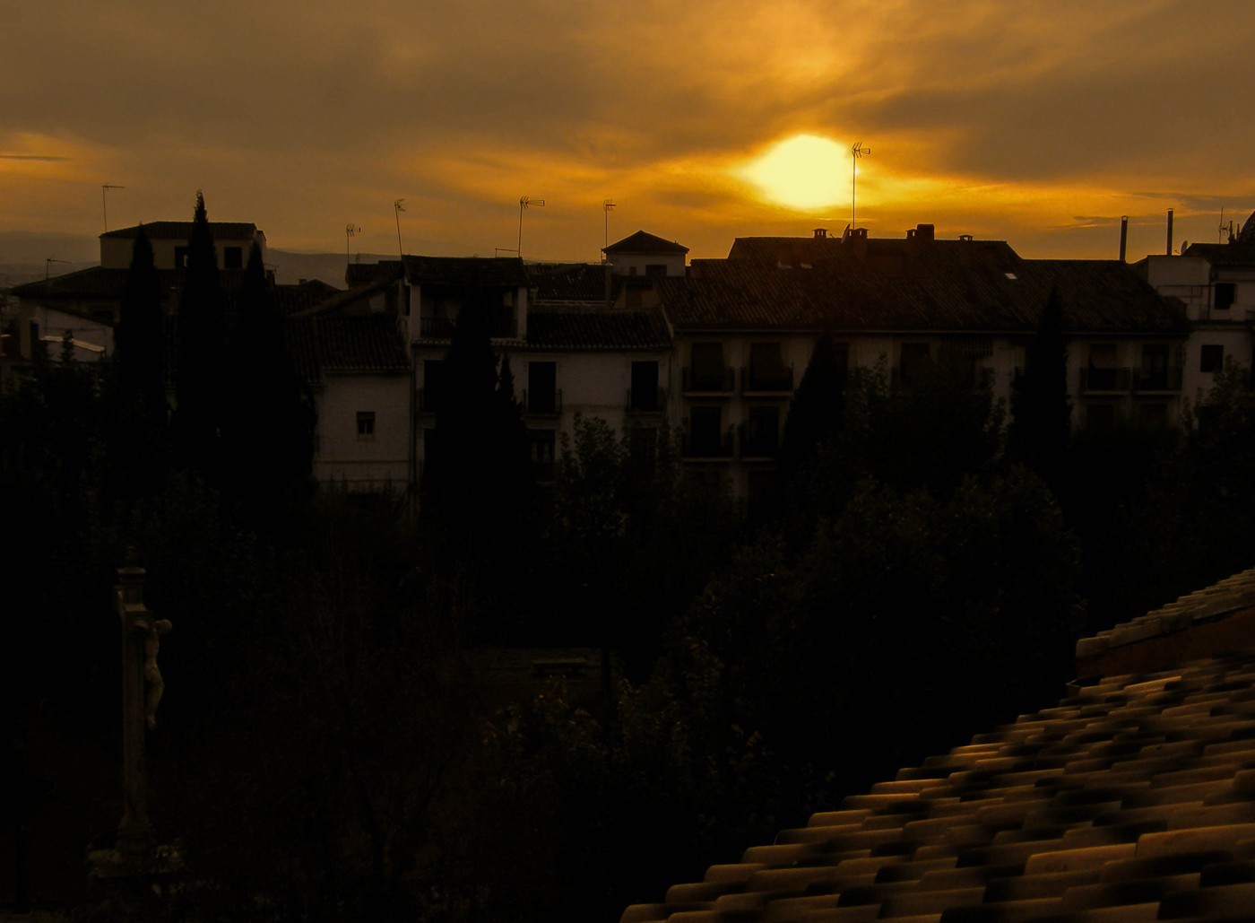 Atardecer en la terraza de Lola..