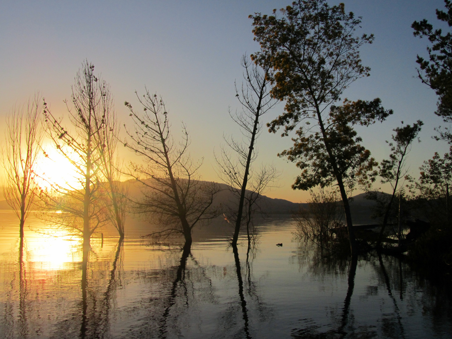 ATARDECER EN LAGO CALAFQUÉN IX REGION CHILE