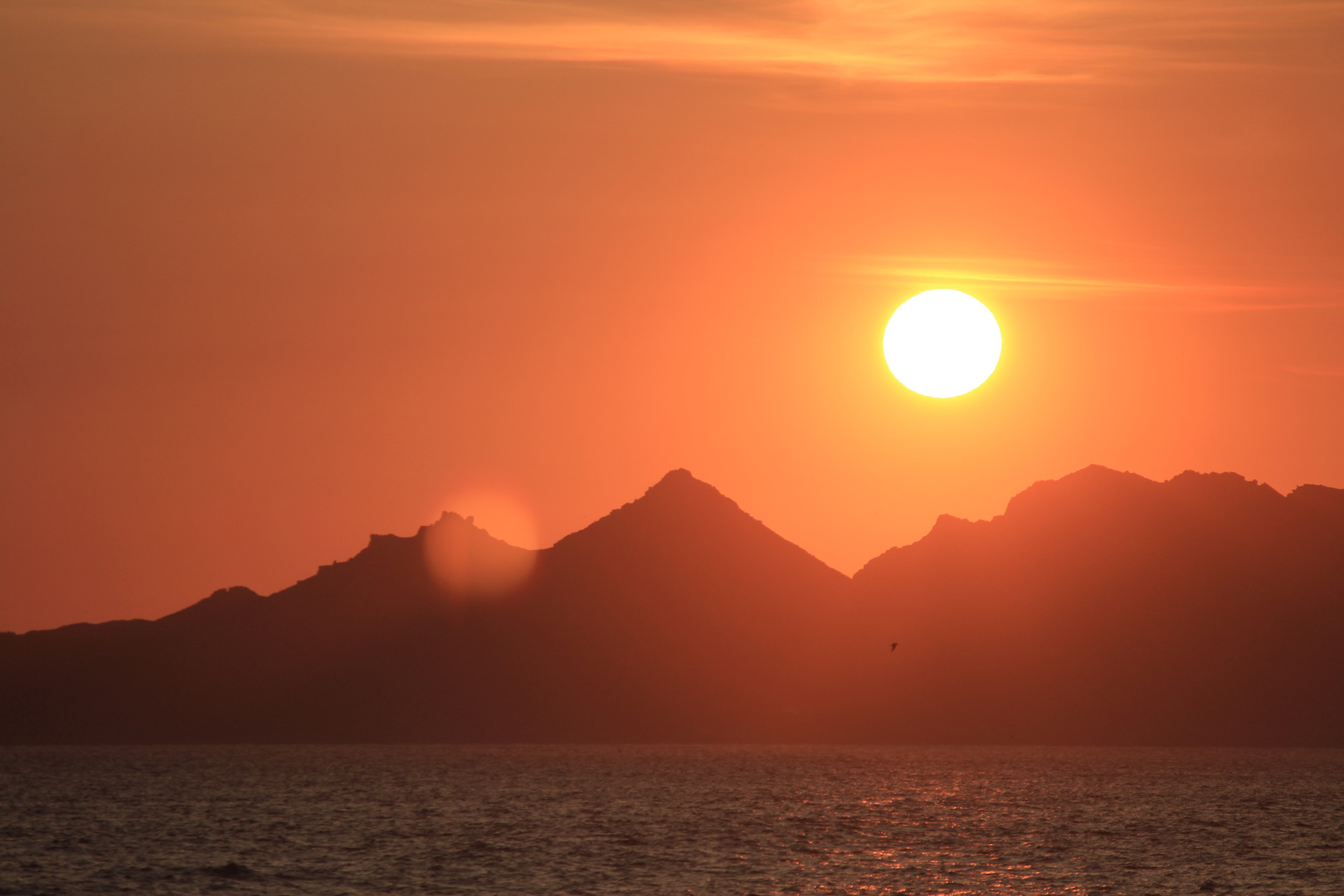 Atardecer en las Islas Cies 