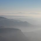 atardecer en las montañas de Montserrat