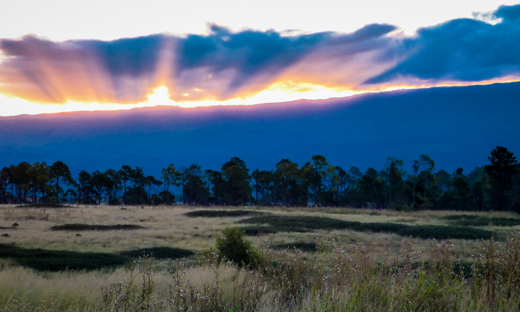 Atardecer en las sierras