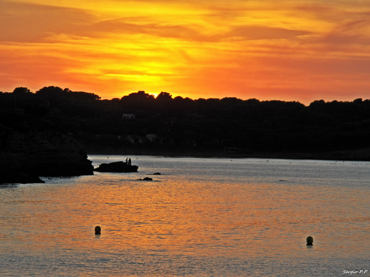 Atardecer en L´Escala (Girona).